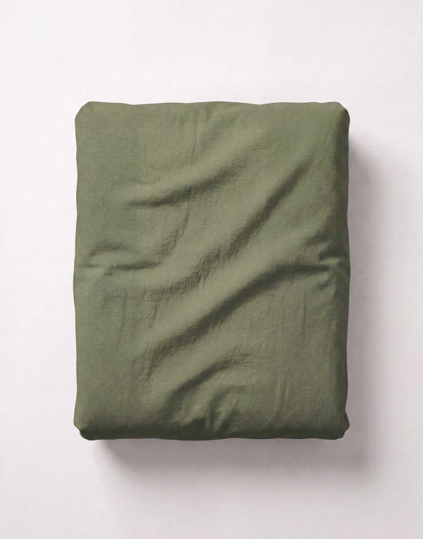 Essenza Fine Organic Jersey Hoeslaken Mosgroen