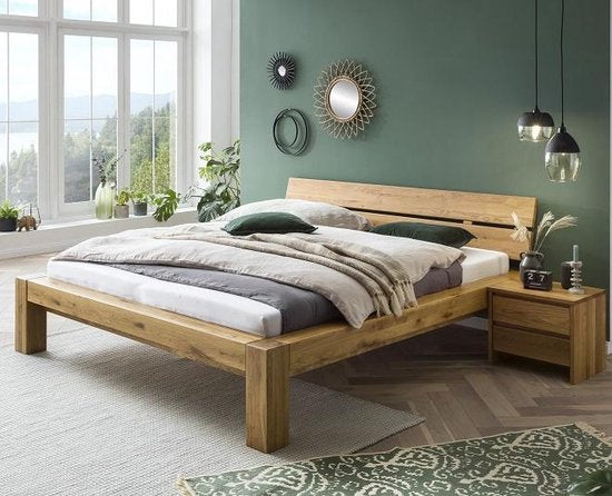 NC-Line 200 massief eiken bed sfeerfoto