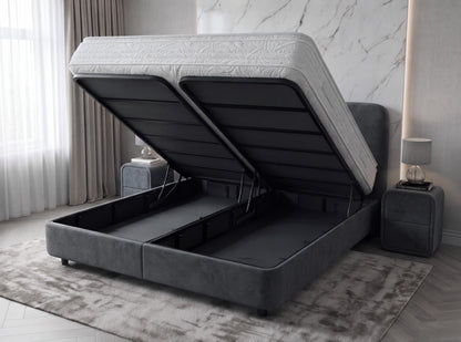 Opbergboxspring Pearl Antraciet