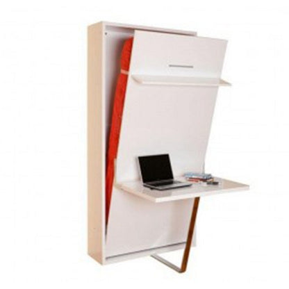 Opklapbed maat 90 x 190, verticaal, kleur wit