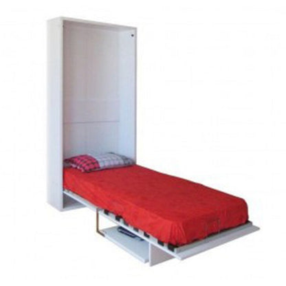 Opklapbed maat 90 x 190, verticaal, kleur wit