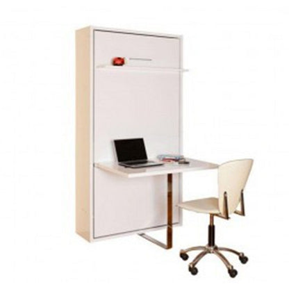 Opklapbed maat 90 x 190, verticaal, kleur wit