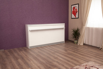 Opklapbed maat 90 x 200, horizontaal, kleur wit