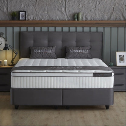 Skybedd Modebedd Antraciet boxspring met opbergruimte